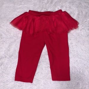 (3 for $10) bundles red tutu 3-6 month leggings
